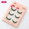 3Pairs/lot 3D Faux Mink Eye Lashes Cils 3D Fake Eyelashes Extension Soft Band False Eyelashes Super Natural Soft Lashes for Eye Makeup