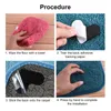 Bath Mats Rug Pads Black Silk Cloth Durable Creative Kitchen Bedroom Door Decor Anti-skid 8/12/16pcs Heart Shaped Mat Gripper