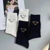 Women Socks Triangle Label Designer Sock Europe Letter