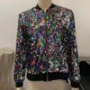 Women's Wool Blends Outerwear Sequin Basic Coat Jacket Jaqueta Feminina Ladies Casaco Bomber Woman Clothes Outfits Chaqueta Mujer 231023