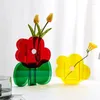 Vases Table Multicolore Fleur Vase Plante Moderne Mariage Décor À La Maison Acrylique Transparent Géométrique Salon Décoration