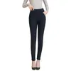 Pantaloni da donna Leggings invernali Agnello Cashmere Legging casual Elastico alto addensato Tessuto esterno da donna magro caldo da donna