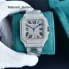 VVS Diamond Watch Relógio de diamante completo Movimento mecânico automático 8215 40mm com pulseira de aço cravejado de diamantes Relógio de pulso empresarial de safira
