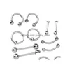 Navel Bell Button Rings 316L Stainless Steel Tongue Lip Nails Nose Screws Nipple Ear Eyebrow Studs Mtipurpose Body Piercing Jewelr Dh6Kx