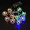 Andere evenementen Feestartikelen 1.5M 10LED spiegelbol Podiumreflectie Lichtslingers Discoballicht voor bruiloftsjaar Kerstmis DJ Disco Home Party Decor 231023