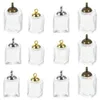 Cadeau cadeau 12pcs bricolage bouteille en verre charmes mini fabrication de bijoux pour boucles d'oreilles