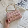 Evening Bags Fashion Simple Embroidery Chain Bag Thread Slung Over Shoulder Underarm Rhombic Soft Leather