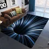 Teppich 3D Illusion Teppich Eingang Bodenmatte Geometrische optische Fußmatte rutschfeste Bodenmatte Wohnzimmer Dekor Teppich R231024