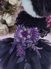 Hundkläder handgjorda hundkläder husdjur levererar svart spets druv lila tillbehör tyll puffy kjol kväll fest festival kläder päls 231023