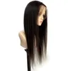Perucas de renda macia base de seda cheia brasileira remy cabelo luz pele couro cabeludo transparente humano para mulheres retas onduladas 231024