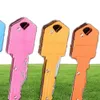 10 Farben Mini Klappmesser Keychain Outdoor -Geräte Key Form Pocket Fruchtmesser Multifunktionales Werkzeugschlüsselkette Sabre SEL7539983