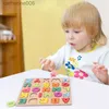 Outros brinquedos Montessori Puzzle de madeira 3D Alfabeto Letras Número Jogo de correspondência Bebê Crianças Brinquedos Educação Brinquedo de aprendizagem para crianças de 2 a 4 anosL231024