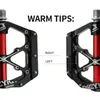 Bike Pedals Bicycle Pedals 3 Bearings MTB Anti-slip Ultralight Aluminum Mountain Road Bike Platform Pedals Cycling Accessories 231023