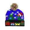 LED Chapeau de Noël Pull Bonnet tricoté Noël Light Up Chapeau tricoté Cadeau de Noël pour les enfants Décorations de Noël Nouvel An FY3287 1024