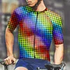 Magliette da uomo Mock Tees Uomo Uomo Estate Moda Sport Abbigliamento da ciclismo Stampa 3D Tendenza Camicia a maniche corte in cotone