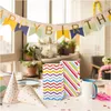 Present Wrap Party Paper Favor Bags Kids Goodie Kraft Candy Treat For Birthday Wedding Christmas Rainbow Colors Drop Delivery AMFBM