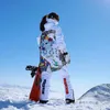 Diğer Spor Malzemeleri Kış Kış Kış Büyük Boy Ski Takım Erkekler Kadın Sıcak Rüzgar Geçirmez Su Geçirmez Kayak Ceket Çıkarılabilir Kayak Pantolon Kayak Snowboard Seti 231023