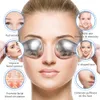 Eye Massager Globos de Gelo Colher Cuidados com a Pele Congelar Ferramenta StainlessSteel Rosto Beleza Cryo Rolo Refrigeração Massagem Spa Bola para Mulheres 231023