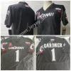 Одежда для американского студенческого футбола Одежда для американского студенческого футбола 1 Трикотажные изделия Sauce Gardner 9 Джерси Десмонда Риддера Custom 2022 NCAA Men's Cincinn