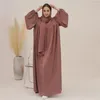 Ethnic Clothing Abaya Dubai Turkey Kaftan Women Prayer Garment Muslim Hijab Dress African Dresses Modest Robe Scarf Jilbab Islamic Gown