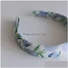 Hair Band Japan And South Korea Sweet Ins Midsummer Watercolor Tip French Simple Volume Sponge Hoop Accessories Wholesale Drop Deliv Dhvj9