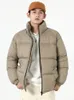 Herren Daunenparka Winterjacke Männer Polsterung Warm Koreanische Mode Stehkragen Windjacke Thermomantel 231024