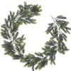 Christmas Decorations Artificial Christmas Pine Needles Leaves Green and Yellow Garland Decoration Greenery Wreath Vine Rattan for Stairs Xmas Tree 231023