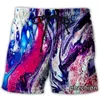 Pantaloncini da uomo Phechion Moda Uomo/Donna Ocean Wave Art 3D Stampa Casual Novità Streetwear Uomo Allentato Sportivo L126