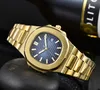 Mens Rose Gold 40mm Quartz Watches Men with Box och Sapphire Glass Women Watch Designer