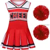 Cosplay feminino uniforme escolar menina sexy gleeing cheerleading outfit role Playing Party Halloween Costume Miss