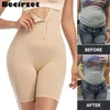 Waist Tummy Shaper High Flat Belly Belt Stretch Shapewear Sheath Slimming Panties Abdomen Control Women Body Modeling Straps 231024