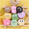 Schoenonderdelen Accessoires Groothandel 100 stuks Pvc Cartoon Voedsel Colorf Hart Emotie Biscuit Charms Man Vrouw Gesp Decoraties Voor Brac Dhwqb