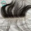 الباروكات الدانتيل HD Hairline Hairpieces بديل مع شعر الطفل بالانفجارات الهامش الجبهة 6 1 بوصة اللون 231024