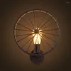 Wall Lamps Wheel Vintage Retro Loft Lamp Sconce Industrial Ceiling Lights Lighting Fixture Living Room Cafe Bar Restaurant Home Decor