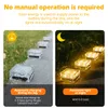 Garden Decorations 4st Solar LED -lampor utomhus gräsmatta Solar Brick Light Crystal Sunlight Landscape Pathway Garden Decor Solar Garden Lights 231023