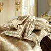 Sängkläder sätter satin euro sängkläder Twin Queen King Size Set Luxury Däcke Cover Nordic Double For Home Comfort 231023