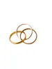 Klassischer Ring mit drei ineinandergreifenden Ringen, Paar-Drei-Leben-Ring, minimalistischer, schlichter Ring