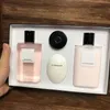 4 In 1 Body Skin Care Makeup Sets Christmas 4 Pieces Women Fragrancy Body Lotion Care Collection Kit Full Size with Gift Bag Moisturizing Shower Gel/Hand Cream/Lip Care