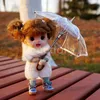 Dolls 16 or 112 Scale Mini Transparent Umbrella for Blyth s OB11 18 BJD Doll Clothes Accessories Toy 231024