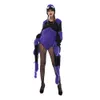 cosplay Eraspooky Deluxe violet Web Cosplay déguisement d'halloween pour femmes adulte gothique araignée fourrure body Animal fantaisie Dresscosplay