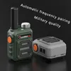 Walkie Talkie Wurui G63 Tragbarer Mini-Walkie-Talkie-Scanner Amateurfunk Walkie-Talkies für die Jagd 50 km professioneller Kommunikator praktischer Amateur 231023