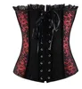 Bustini Corsetti S-XXL Moda Sexy Gotico Steampunk Corsetto Donna Bustier Bone Lace Fasciatura Outwear Overbust Top