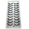 False Eyelashes HBZGTLAD Wholesale 10 pairs Lashes cilios 3d Mink wholesale mink eyelashes false maquiagem X05 231024