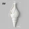Vases 1Pc Amagogo Modern White Ceramic Sea Shell Conch Flower Vase Wall Hanging Home Decor