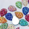 모조 다이아몬드 MICUI 50pcs 18x25mm AB Clear Drop Resin Crystal Flatback Beads Crafts 스크랩북 의류 액세서리 ZZ652 배달 JE DHRML