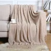 Blankets Knitted Toddler Student Dormitory Blanket Style Plaid Newborns Beach Chair Sofa Bedspread Home Decor