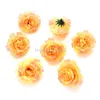 Decorative Flowers Wreaths For Crafts Silk Peony Rose Artificial Flower Heads Wedding Home Furnishings Diy Wreath Handicrafts Fake Par Amtmd