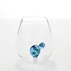 Drinkware Tubblers Glass Cup Śliczne Kreatywne Wysokie Borokrzemowe przezroczyste szkło trójwymiarowe Transpander Małych Zwierzęty Przezroczystość jednowarstwowa