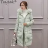 Womens Down Parkas High Quality Winter Female Jacket Women Clothing Laides Faux Fur Hooded Cotton Woman Thick Warm Coat 081 231023