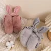 Berets Soft Soft Plush Ear With Winter Dark Ambuffs للنساء أقواس قابلة للطي غلاف حماية البرد